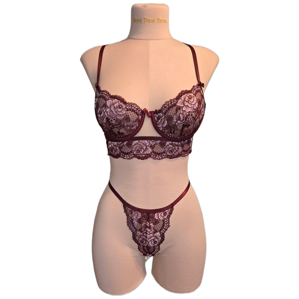 Midnight Tease 3 Piece Garter Skirt Set