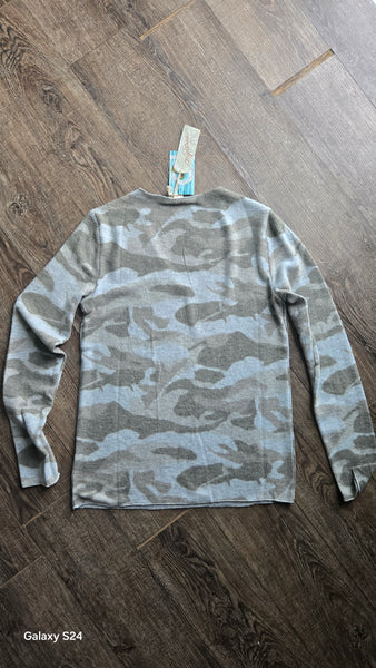 Camo Sweater Top