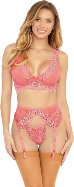 Coral Reef Fantasy Bra & Garter Set