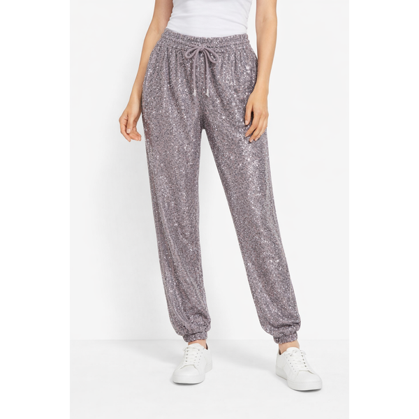 Midnight Sparkle Sequin Jogger Pants