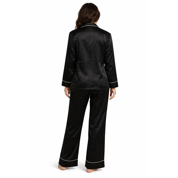 Long Sleeve Satin Pajamas