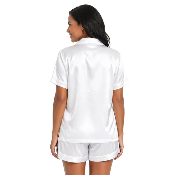Short Sleeve Satin Pajamas