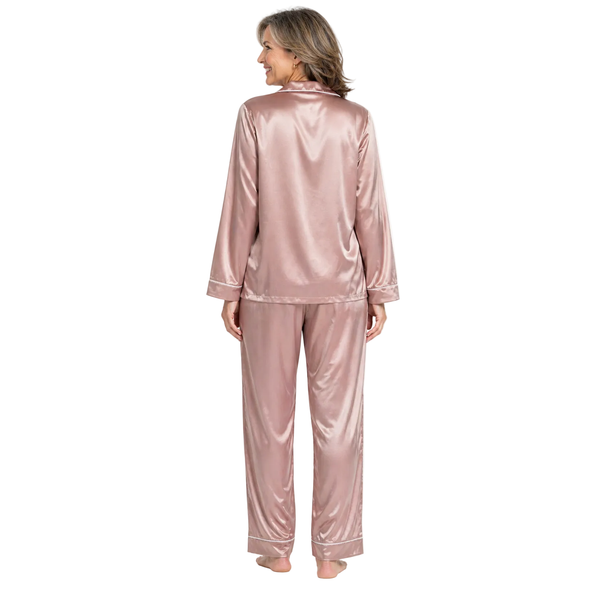 Long Sleeve Satin Pajamas