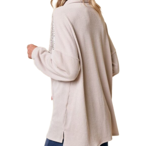 Champagne Coast Button Up Blouse