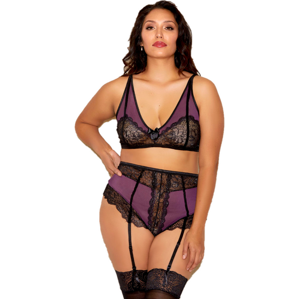 Parisa Plus Size Bra and Panty Set